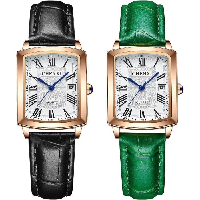 Szaikyry Montre Dame Montre Carrée Femme Szaikyry Chiffres Romains