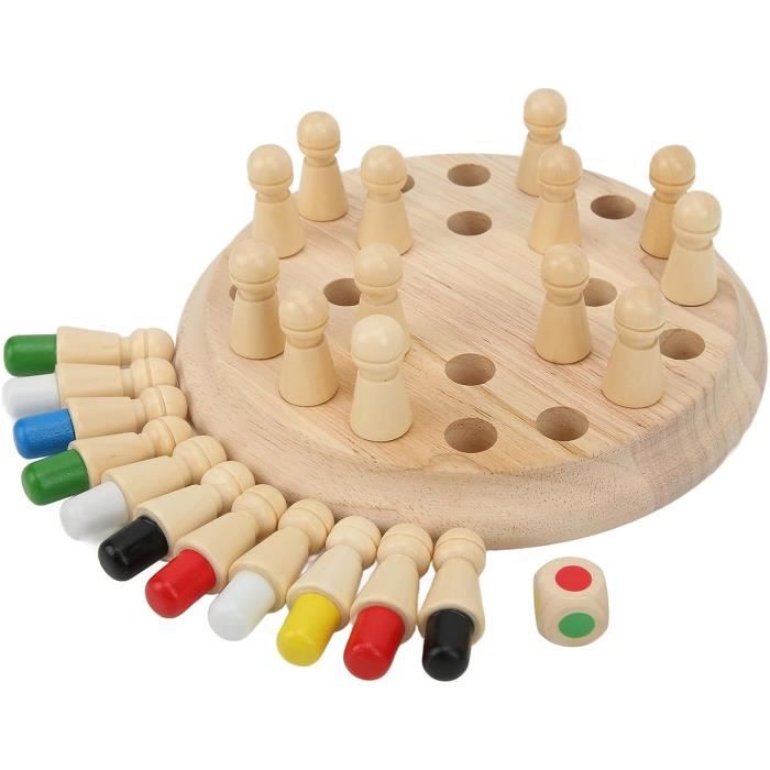 Yozexin Flip Chess Memory - Jeu De Mémoire Et De Motricité Pour 2 à 4 Joueurs - Idéal En Famille