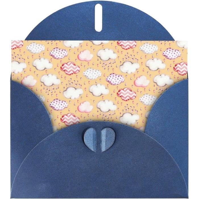 10 Cartes De Vœux Vierges + Enveloppes B6 (16,5x11,5cm) - Multicolores, Papier 250g/m², Créatives - 8