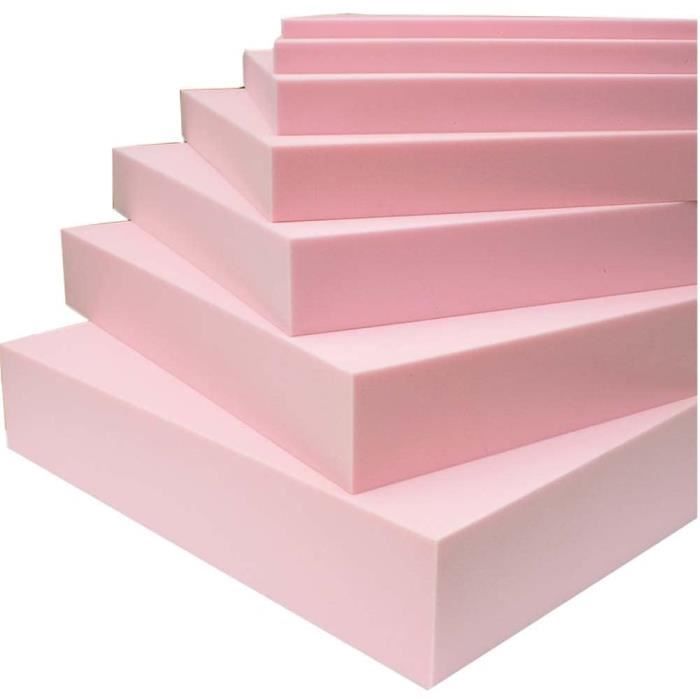Coussin De Canapé En Mousse Haute Densité 45D - 50x50 Cm - Pour Remplacer Ou Réparer Un Coussin Affaissé