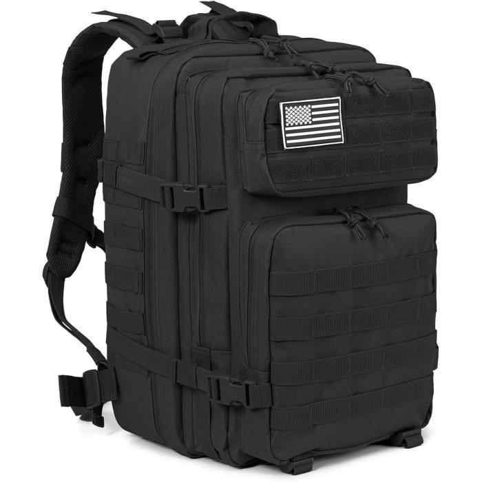 Sac à dos tactique militaire - AUCUNE - QT&QY 45L - 45L - Polyester 900D - MOLLE modulaire
