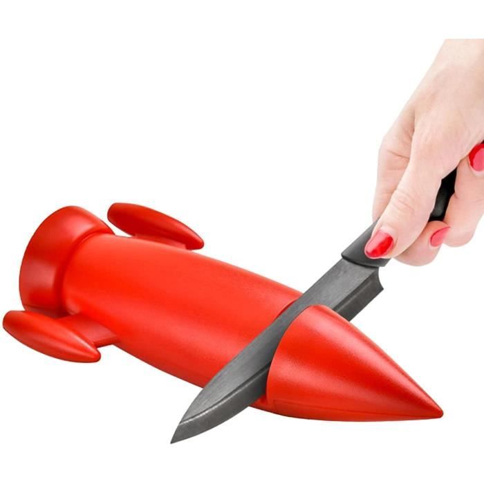 Aiguiseurs de couteaux  Aiguiseur de couteaux en céramique Rocket -  Aiguiseur de couteaux de chef de cuisine pour le camping,[1029] - Cdiscount  Maison