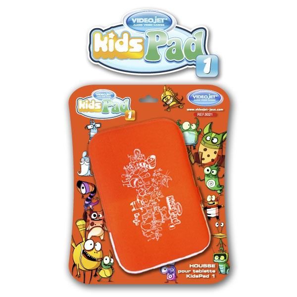 Housse Sacoche Tablette KidsPad Orange - VIDEOJET - Pour Enfant - Anti-chocs - Mixte