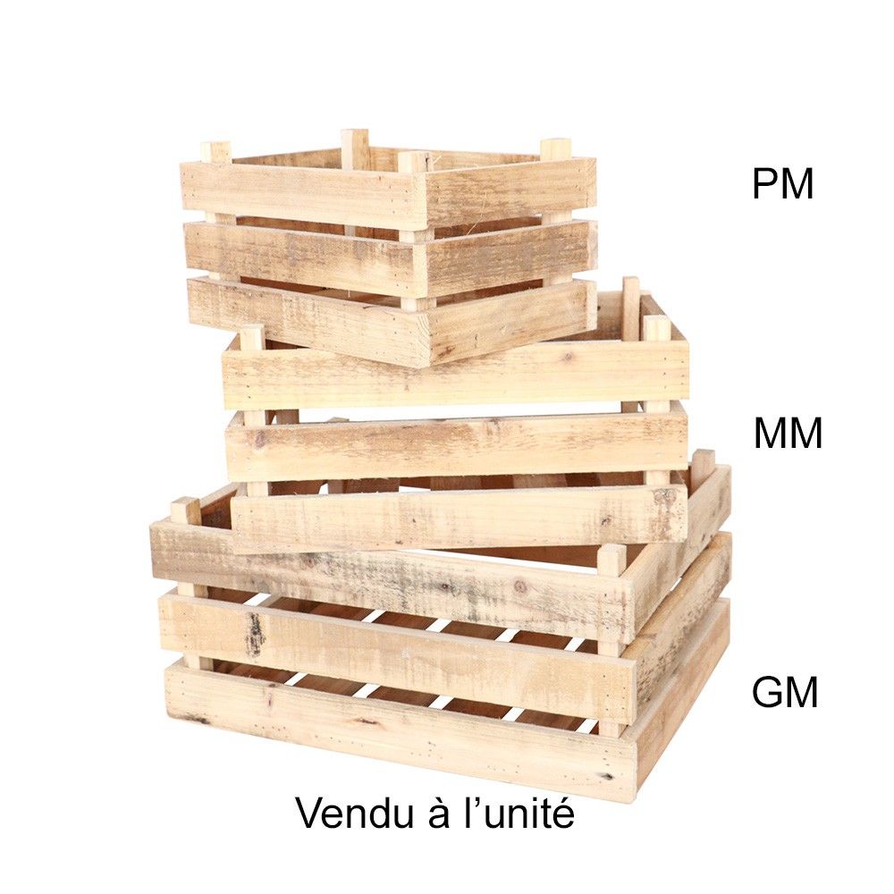 CAGETTE BOIS BRUT RUSTIQUE 26 5X18X14CM NATURE Beige Ivoire Cr me cagette-bois-brut-rustique-26-5x18x14cm-nature-beige-ivoire-cr-me