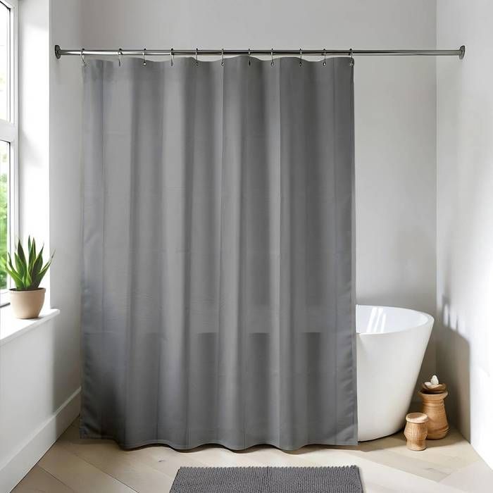 rideau de douche gris achat vente rideau de douche cdiscount