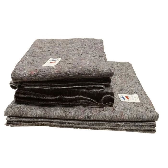 Lot De 10 Couvertures De Déménagement 200x150 Cm – 300 G/m² – Protection Épaisse Pour Meubles Et Objets Fragiles