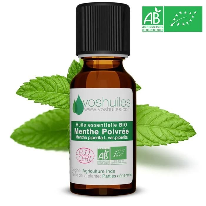 Huile Essentielle Menthe Poivrée Contre Les Souris Huile Essentielle Menthe Poivree 100ml Achat Vente Pas Cher