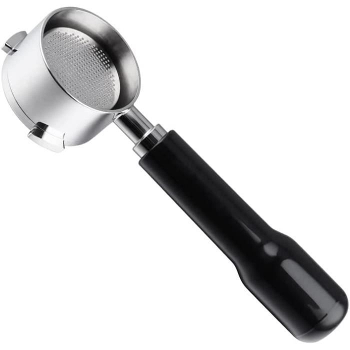 Porte-filtre Sans Fond 51 Mm Pour Machine à Café De'Longhi Dedica (EC680, EC685, Etc.) - Compatible Aussi Avec SMEG ECF01 - Inclut Cuillère, Brosse, Passoire - 10