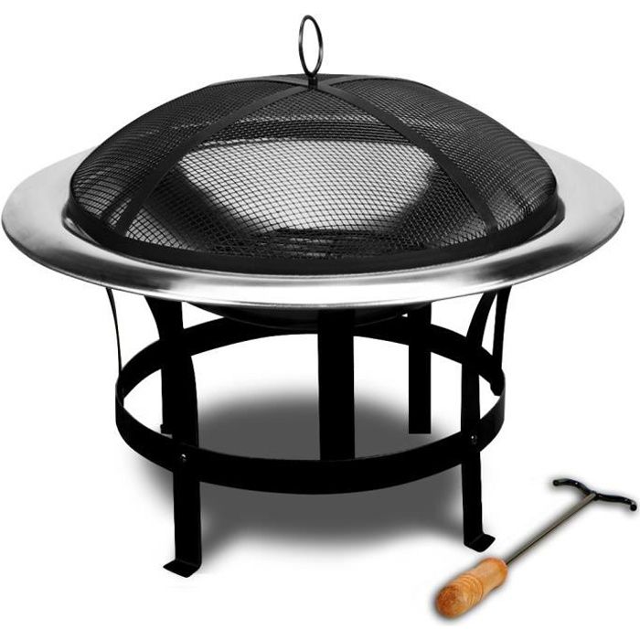 Brasero de jardin en acier inoxydable DEUBA - Ø 75cm
