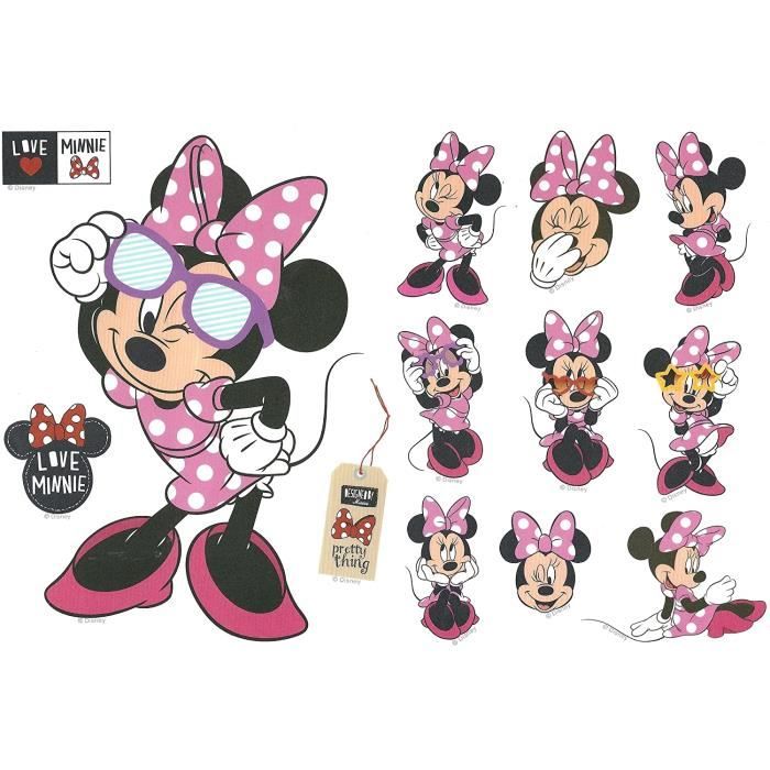 Cartoon Kids Minnie Et Mickey Mouse Stickers Muraux Chambre Bebe Et Enfants Decor Cartoon Chambre Produit Minnie Cdiscount Jeux Jouets