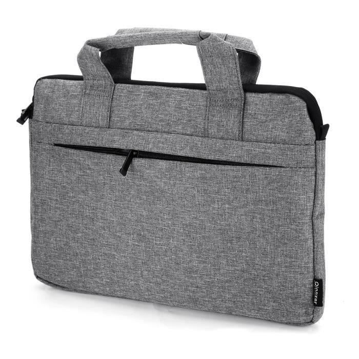 Pochette ordinateur pc portable 15,6 pouces gris avec poignées Cristo -  Sacoche pour ordinateur portable - Achat & prix