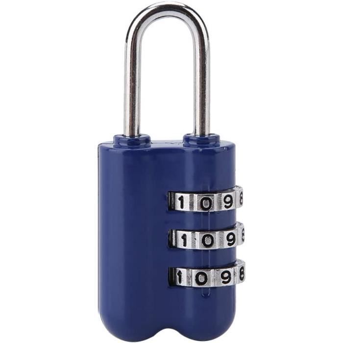 Cadenas à Combinaison Lettres - Code Personnalisable 26 Lettres - Portable Pour Valises, Armoires, Casiers - Antivol Compact