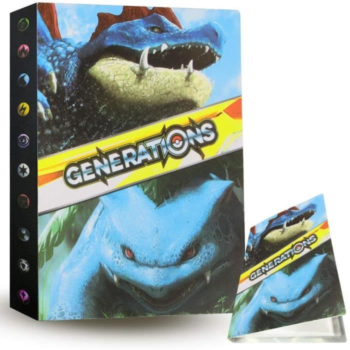 Classeur Carte Pokémon 30 Pages - Capacité 240 Cartes, Pages Transparentes, Protection Solide