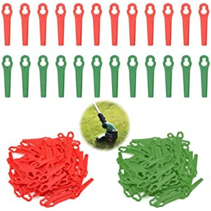 100 Lames Plastique Pour Coupe-bordure Gardena - Compatible EasyCut, SmallCut, ComfortCut