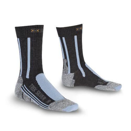 X-Socks Trekking Silver Chaussettes Femme Bleu 41-42 - X20374-X7A-XSD4