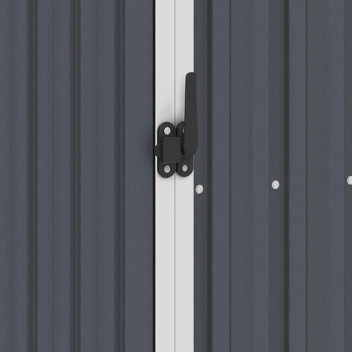 Grand MAISON &100366 Abri à bois de jardin Chalet - Abri Bûches Cabane de jardin Abri de stockage pour jardin Anthracite 245x98x159