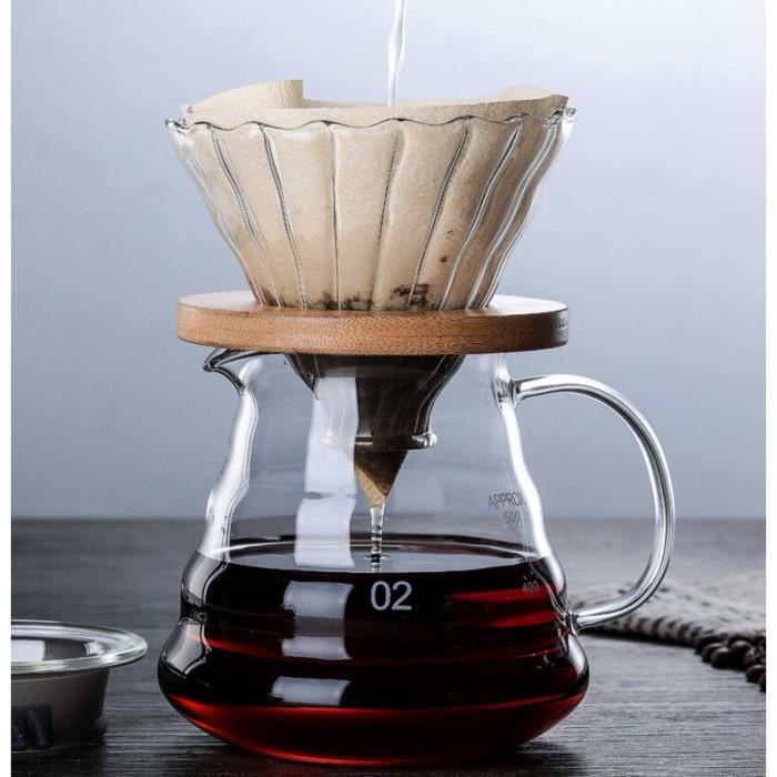 Tbest Tasse De Filtre à Café Versez Sur Le Goutteur De Café En Résine