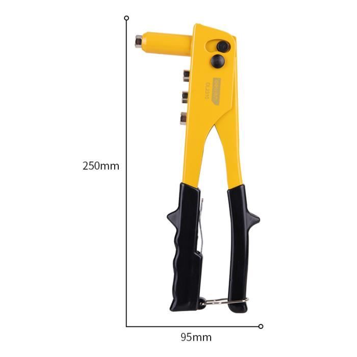 Riveuteuse - Deli Hand Tools - DL2310 - Jaune - Outil A Main ...