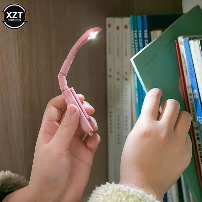 Lampe De Lecture LED Rechargeable Avec Pince - 3 Températures De Couleur, 5 Niveaux De Luminosité, Minuterie 30/60 Min - 7