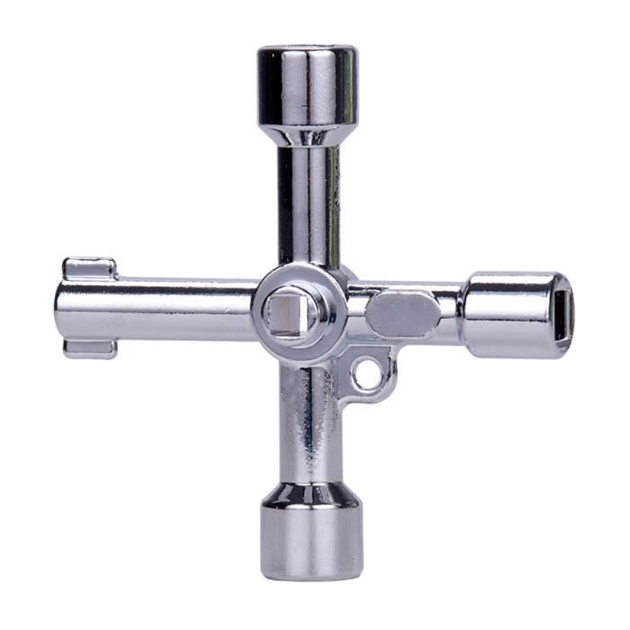 CLE A MOLETTE,--Clé triangulaire universelle multifonction 4 en 1, en