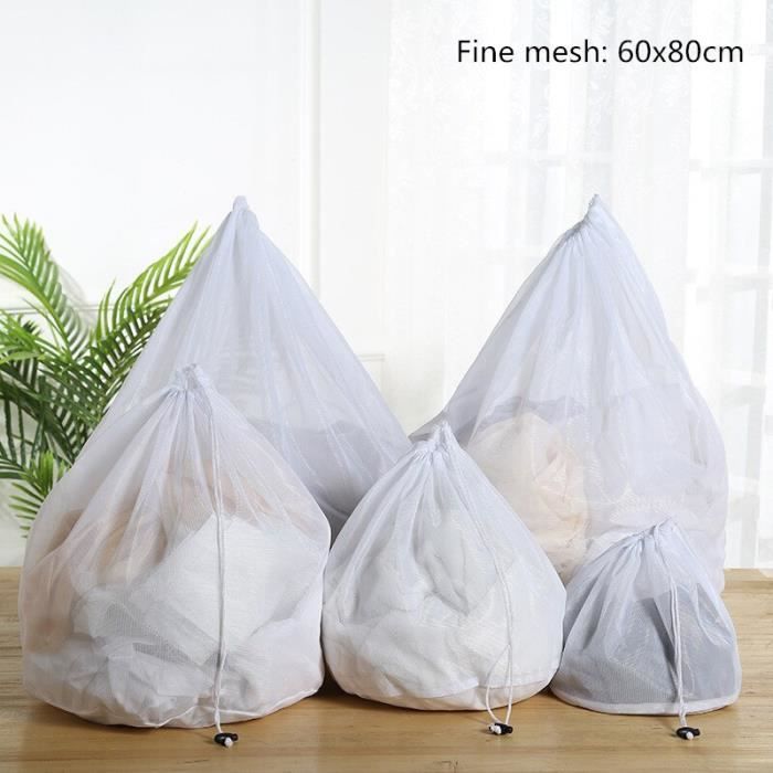 Lot De 2 Filets à Linge Ecooe 90x60cm - Sacs De Lavage XXL Avec Cordon - Protection Linge Machine - Pour Couvertures, Peluches, Vêtements Délicats