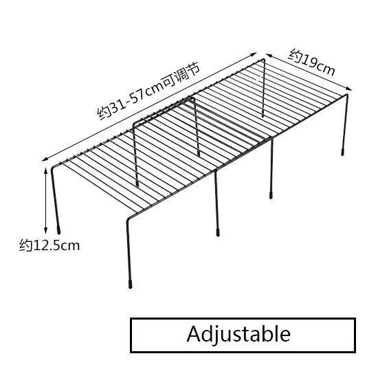 Étagère De Rangement En Fil Métallique Pour Armoire - Organisateur Robuste Pour Cuisine, Salle De Bain, Bureau