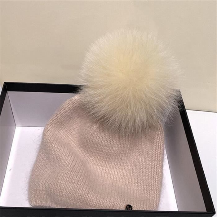 Pompon en fourrure avec boucle, 12 cm | Mercerie et Tissus