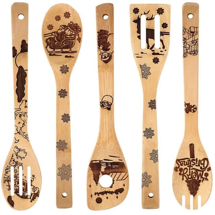 Lot De 4 Mini Spatules Rae Dunn – Noir Et Blanc – Halloween – Neuf