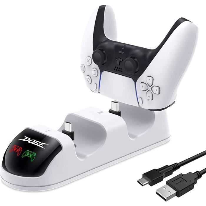 Station Charge Rapide Pour Manette PS5 – LED, USB-C, Design Ergonomique