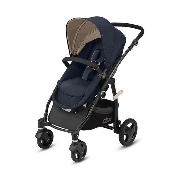 Poussette Combinee Leotie Flex Jeansy Bleu CBX BY CYBEX Hamac transformable en nacelle Siege inclinable Cdiscount Puericulture Eveil bebe