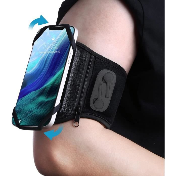 Brassard Sport Running Pour Téléphone Jusqu'à 6.8" - Poche Écouteur - Nylon Imperméable - Taille Réglable