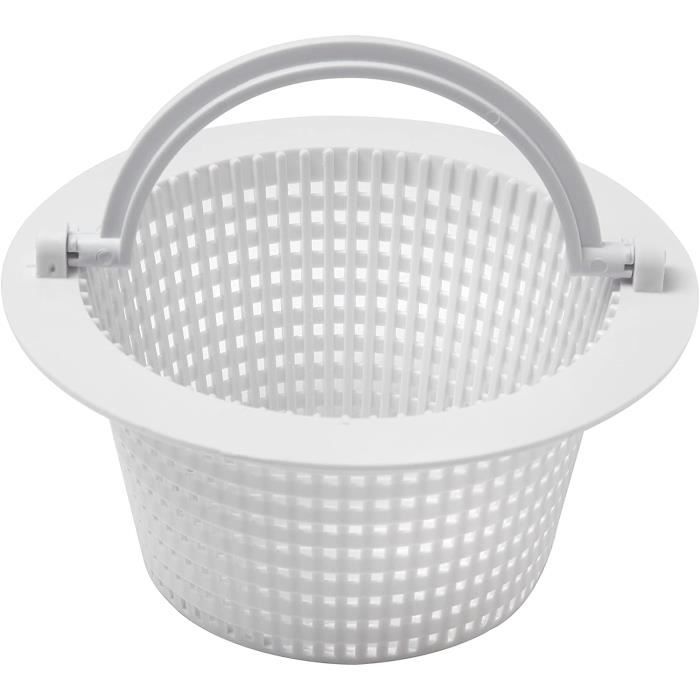 Panier à Passoire Pour Skimmer Piscine - Diamètre 19cm, Hauteur 11cm - Résistant Au Chlore - Avec Poignée