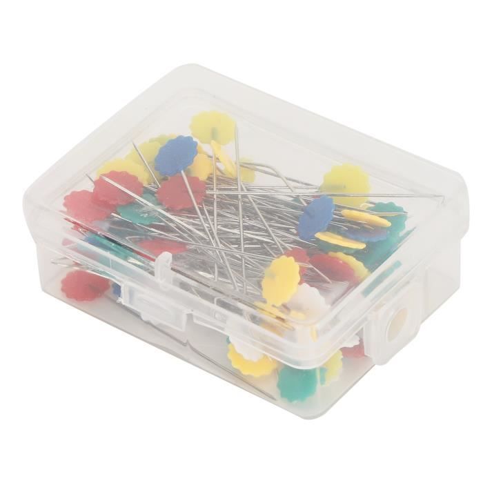 Lot De 100 épingles à Coudre Avec Tête En Verre - Longueur 38 Mm, Idéales Pour Couture, Patchwork Et Travaux Manuels