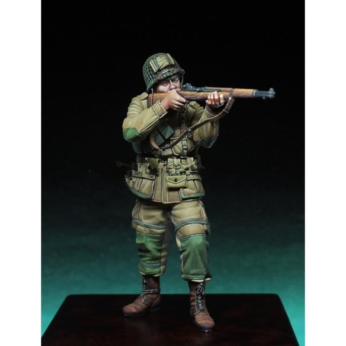Figurine Résine 1/35 Mitrailleur Soldat - Kit Non Assemblé Non Peint - Maquette Militaire