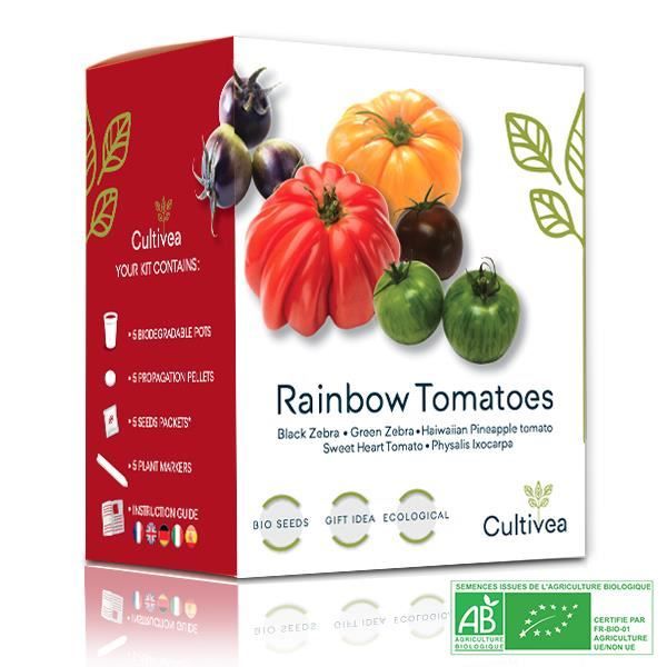 Mini Kit Graines Tomates Arc-en-ciel BIO*