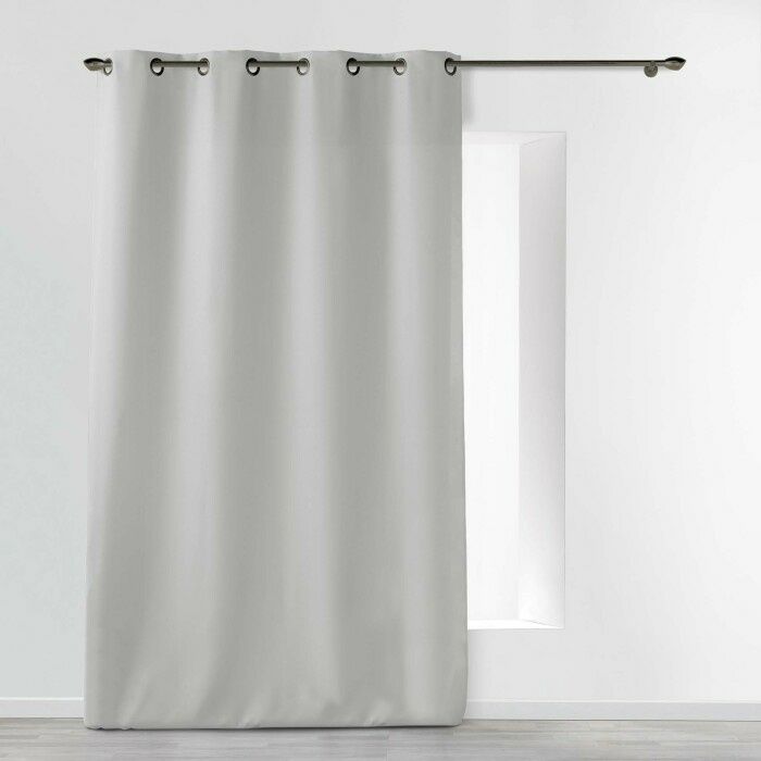 Rideau oeillets 140x280 ESSENTIEL GRIS - DOUCEUR DINTERIEUR - Rideau - Uni - Intérieur