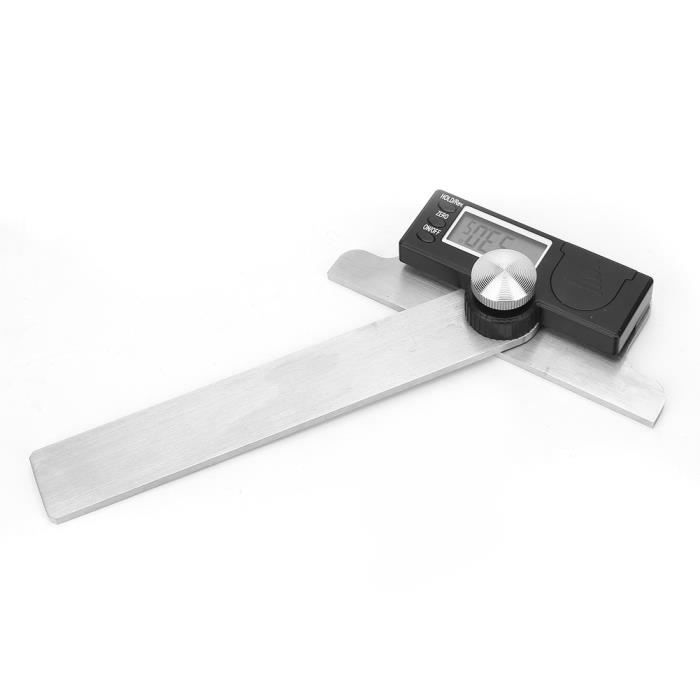 Rapporteur Acier Inoxydable 200x300mm - Mesure Angle 0-180° Précision