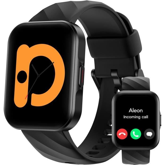 Montre Connectée Homme – Appels Bluetooth 5.3, écran 1,41″ HD, 150+ Sports, Spo2, Fréquence Cardiaque, Sommeil – SOS, Autonomie 3-5 Jours, Cadrans Personnalisables