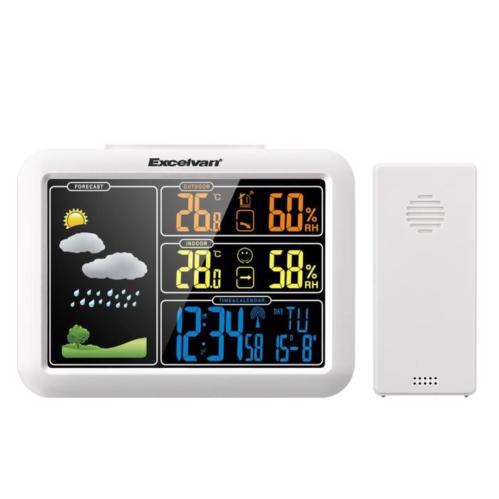 Excelvan Station Meteo Radio En Couleur 60m 200ft Pour La Maison Station Meteo Avis Et Prix Pas Cher Cdiscount