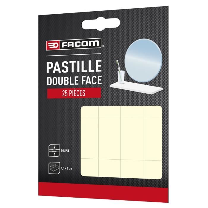 FACOM Pastille adhésive double face 25 pièces