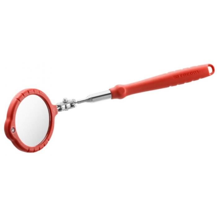Miroir Télescopique 50mm - Extensible Jusqu'à 66cm Pour Mécanique Et Bricolage | Articulations Pivotantes