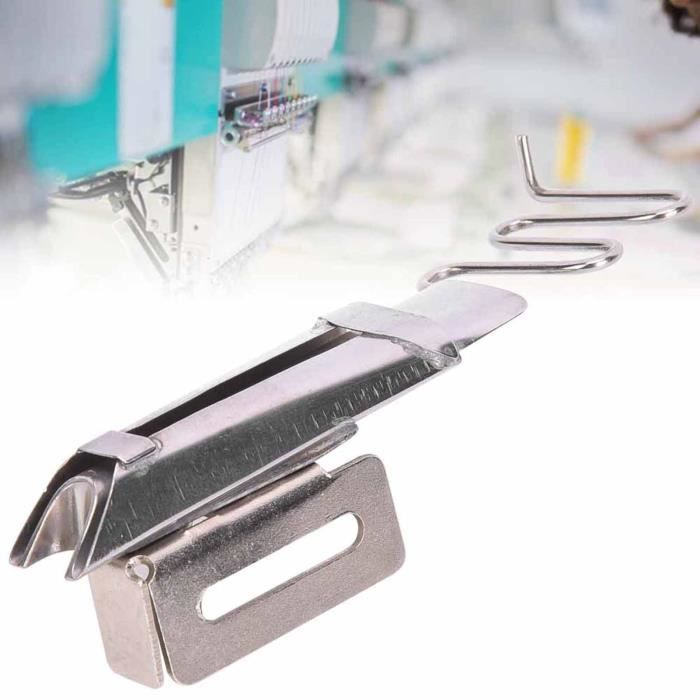 Ckpsms Marque -# KP-104 1PCS Reliure De Machine CoverStitch, Attachement De Reliure à Double Pli Pour Machine à Plat (1-3/16"(30.16mm) Cut; 5/16"(7.94mm) Finish