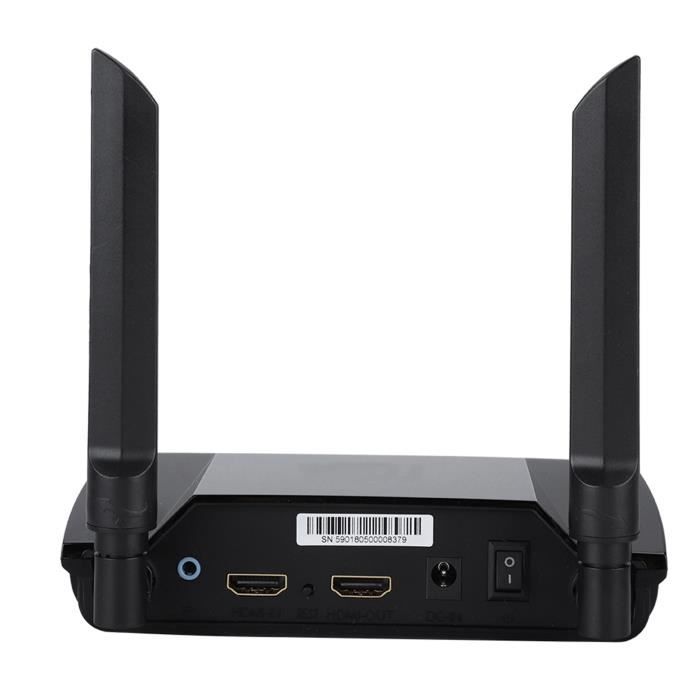 EXVIST Extension HDMI Sans Fil 100m 1080p VGA - 1 Récepteur Double Sortie HDMI VGA IR