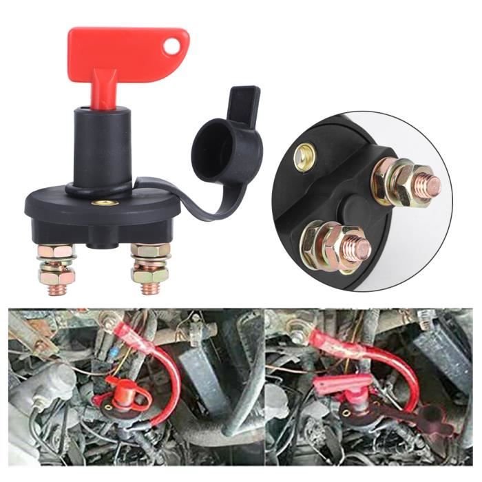 Garosa Commutateur de batterie de voiture Isolateur de batterie déconnecter couper l'interrupteur de mise hors tension 300A M10 vis