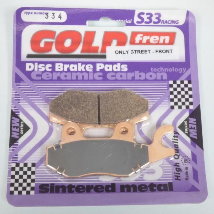 Plaquettes De Frein Gold Fren Pour Kawasaki Vulcan 88 Se 1500 (1987-1995) - Métal Fritté - Garantie 2 Ans