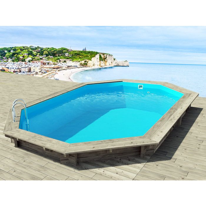 Piscine bois Brazilia 130 5.86 x 3.86 x 1.31 m