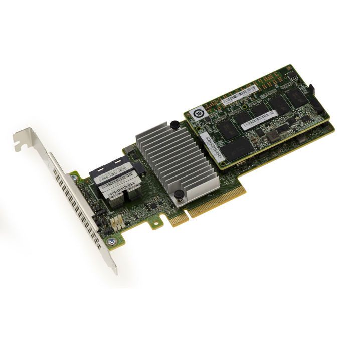Carte Contrôleur SAS PCIe 3.0 12GB/s 8 Ports - RAID 0/1/5/6/10/50/60 - Cache 1GB