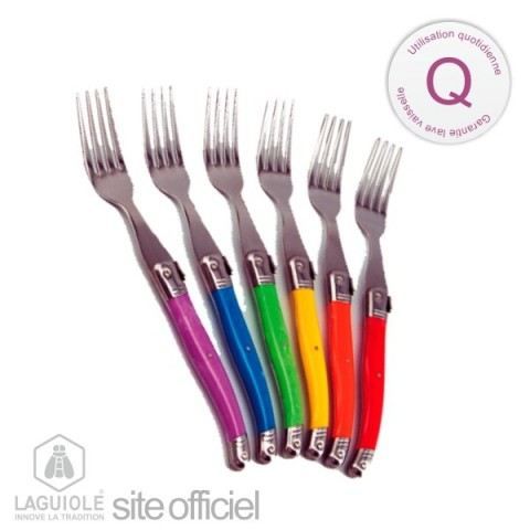 LAGUIOLE 6 fourchettes Ambiance couleurs vives,…