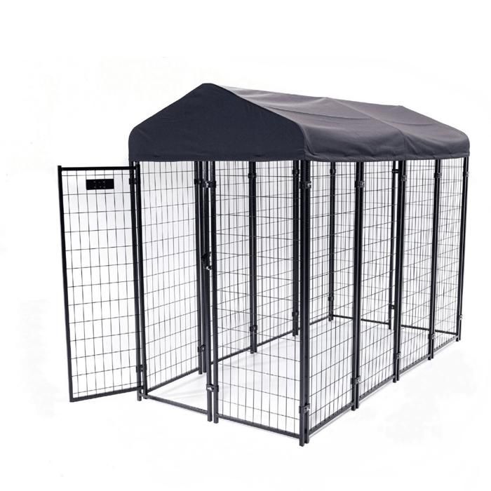 Box d'attente et de détente pour chien - Lucky Dog - Stay Series - 240x120x183 - Toit imperméable