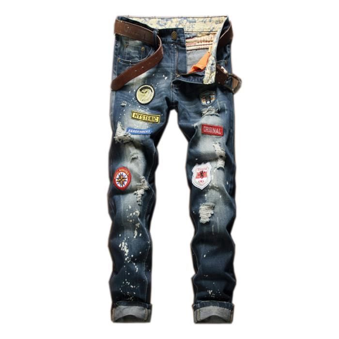 Jean baggy troué Clearance